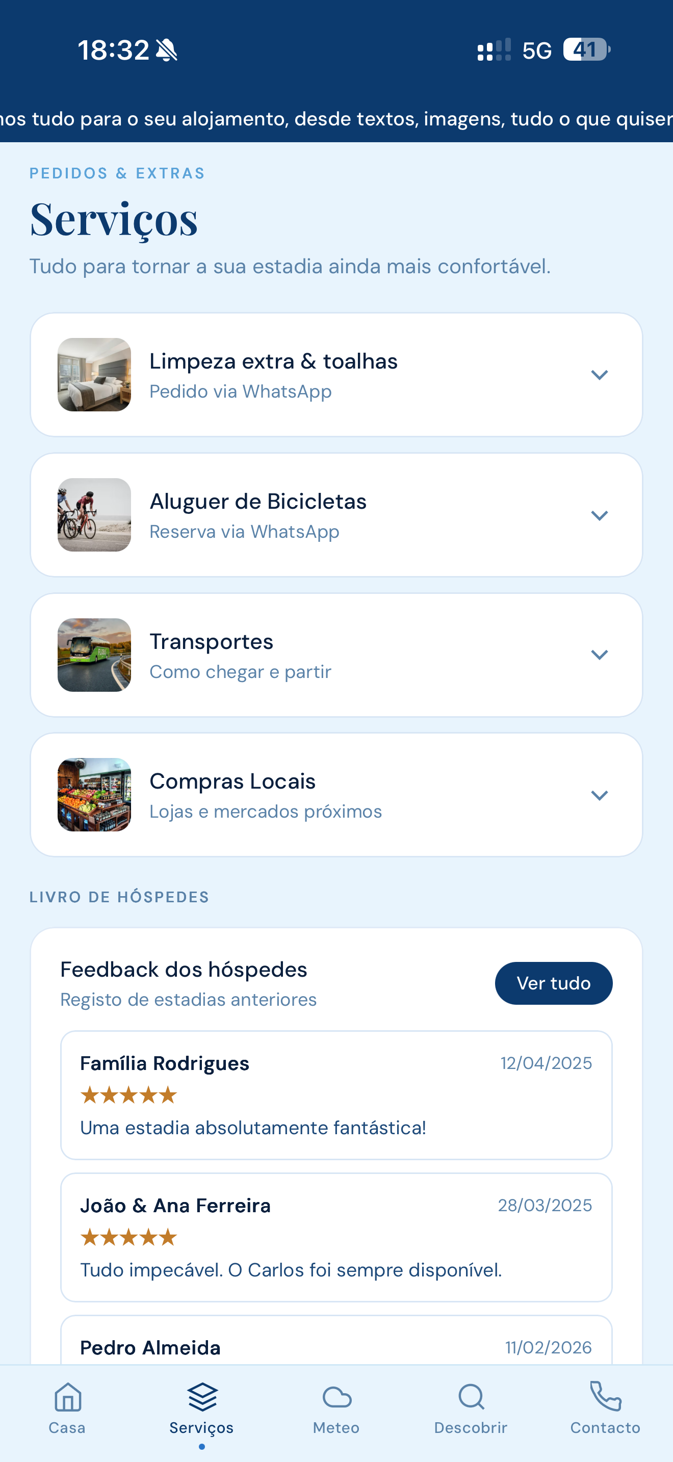 YAPP — Serviços